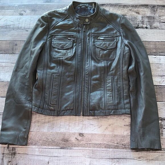 Wilsons Leather Gray Jacket - Picture 1 of 7